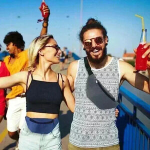 2 Pieces Neon Fanny Pack Bulk 80s Party Waist Bags